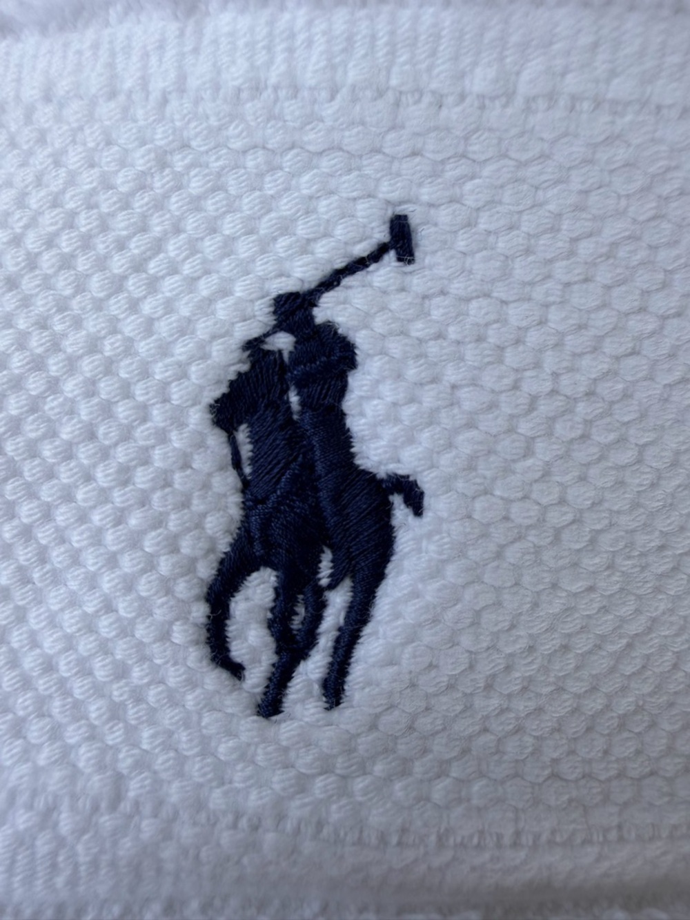 Polo Ralph Lauren 4-Piece Pony Bath Towel Set Bright White 100% Cotton Soft GUC - Picture 10 of 16
